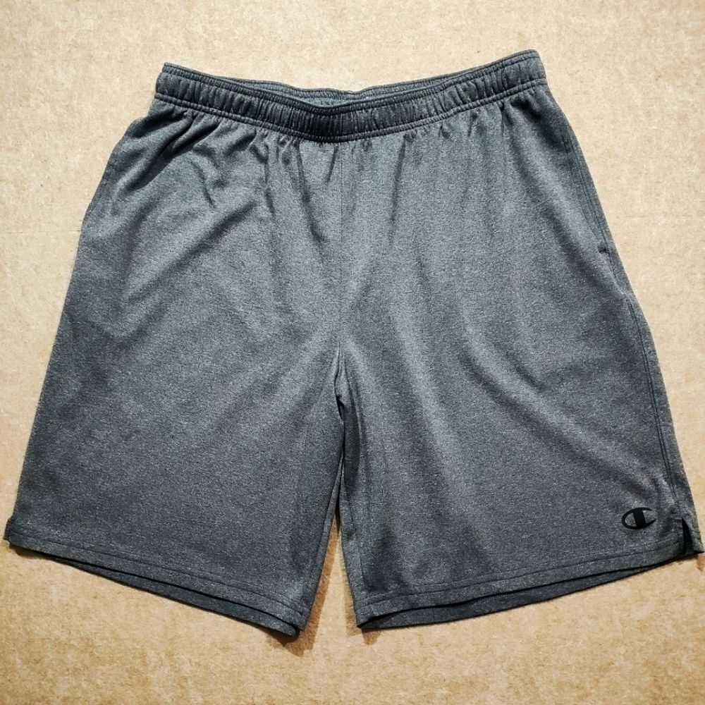 Champion Men's Gray Athletic Pull On Drawstring Shorts #6